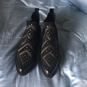 Donald j Pliner Black Platform Booties Ankle Boots